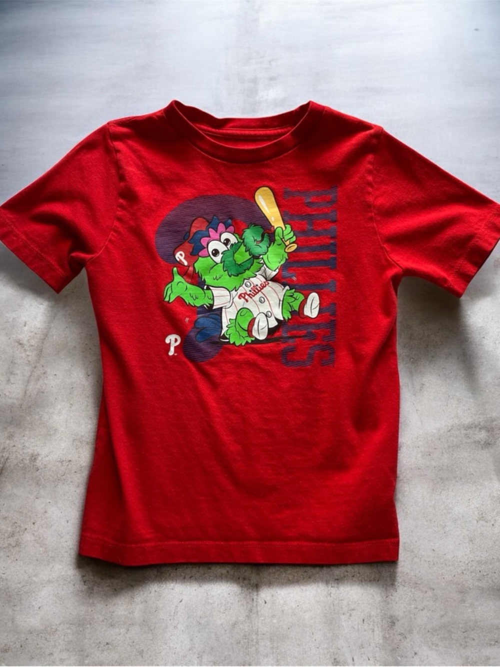 MLB Philadelphia Phillies Kids Tee with Baby Phanatic Graphic